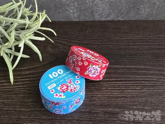 台湾みやげ 中山 金興発生活百貨 マスキングテープ 客家花布
