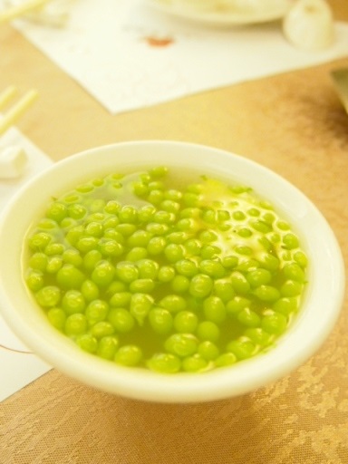 人和園雲南菜-グリンピーススープ1