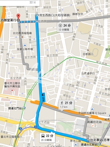 台北バスーグーグルmap9