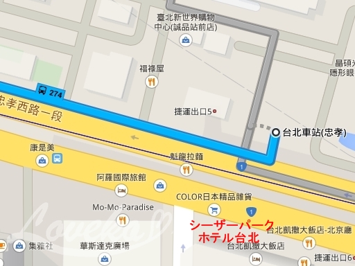 台北バスーグーグルmap10