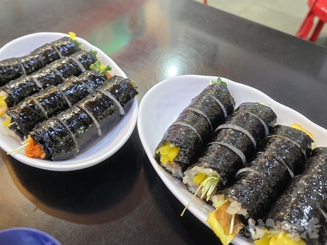 江南駅　食堂　キンパ　おでん