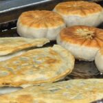 大橋頭站　太平市場　餃子　ニラ焼き　露店