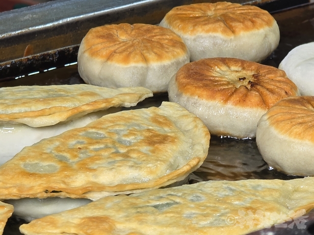 大橋頭站 太平市場 餃子 ニラ焼き 露店