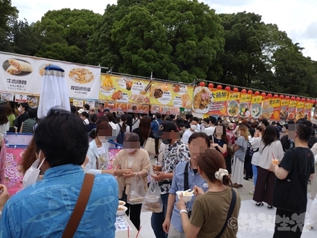台湾フェスティバル　入場券　行列　混雑
