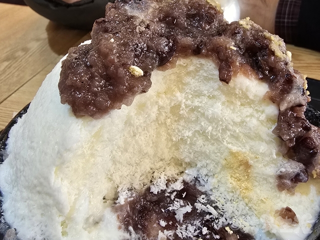 韓国スイーツ　孔徳　麻浦　桃花ピンス　パッピンス