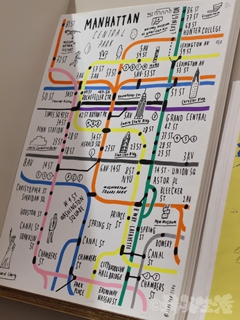 韓国　路線図　地図　デザイン　ポスター　ゼロパーゼロ　ゼロスペース　店舗