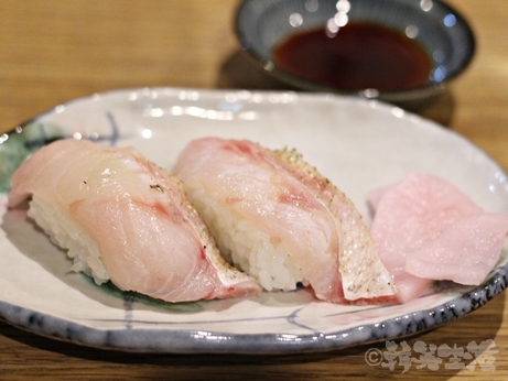 目白　池袋　グルメ　千の恵み　ノドグロ　のどぐろ寿司　刺身　炙り握り