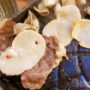 ホタテの貝柱と一緒に食べる焼肉が美味しすぎ～＠ソウル孔徳